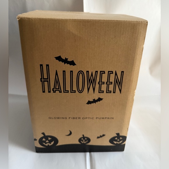 Fiber Optic Avon Glowing Pumpkin Decoration - Tested, Original Box, Vintage 2002 - Picture 10 of 16